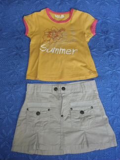 Юбка детская коричневая Benetton