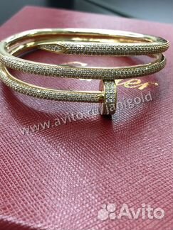 Золотой браслет Картье Гвоздь