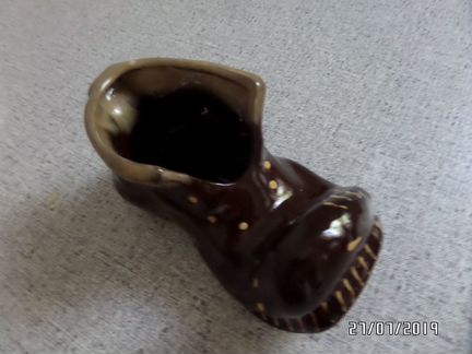 Башмачок сувенирный.СССР.1977 г-Керамика