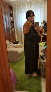 Дубленка длинная