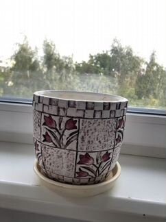 Горшок керамический для цветов