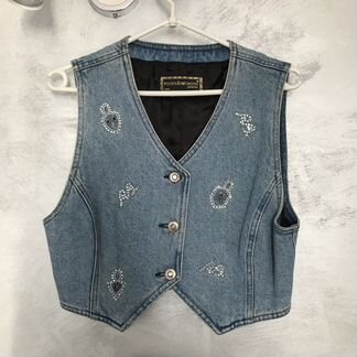 Джинсовая жилетка roccobarocco (оригинал)