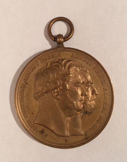 Медаль 1000-й паровоз компании Борзиг, 1858 год