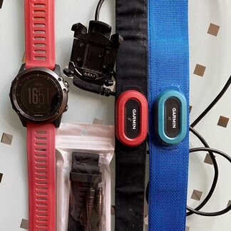 Часы garmin fenix 3 sapphire hrm в комплекте 2 рем