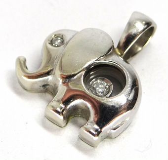 Золотой кулон Слоник