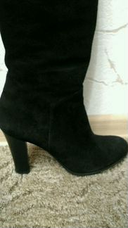 Сапоги зимние замшевые новые