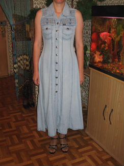 Джинсовый сарафан