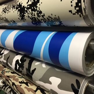 Пленка камуфляжная сине-белая, автовинил