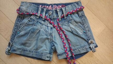 Новые итальянские джинсовые Шорты, 3-4 года