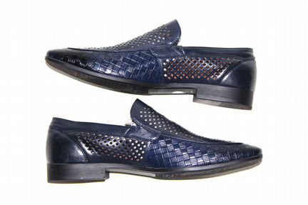 Кожаные летние мужские туфли