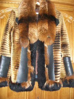 Короткая дублёнка 