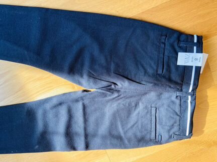 Брюки чинос Zara 128 чёрные