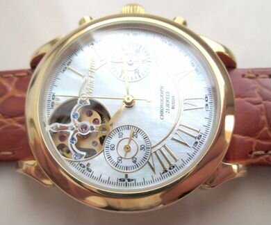 Часы мактайм скелетон хронограф 3133