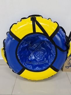 Тюбинг Ника 70 см Синий/желтый Новый