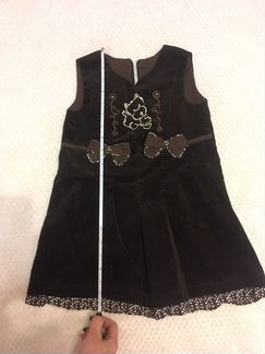 Платье бархатное для девочки 98 р
