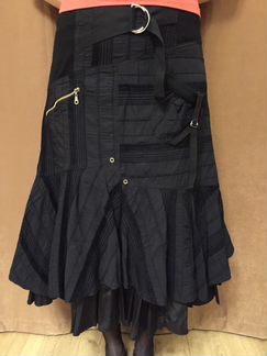 Чёрная юбка на широкой резинке