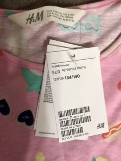 Новое летнее хб платье H&M, 8-10