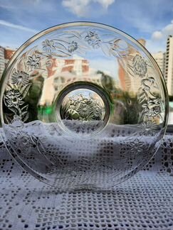 Ваза для фруктов стекло с орнаментом