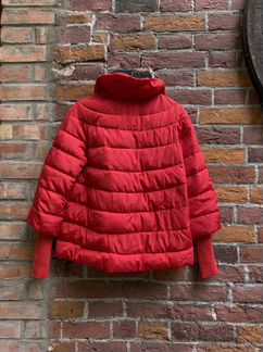 Пуховик демисезон красный куртка