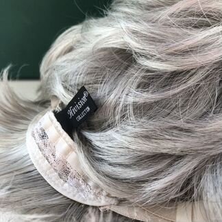 Парик на сетке, седые волосы