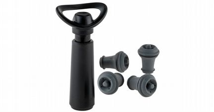 Вакуумный насос VacuVin с пробкой для вина